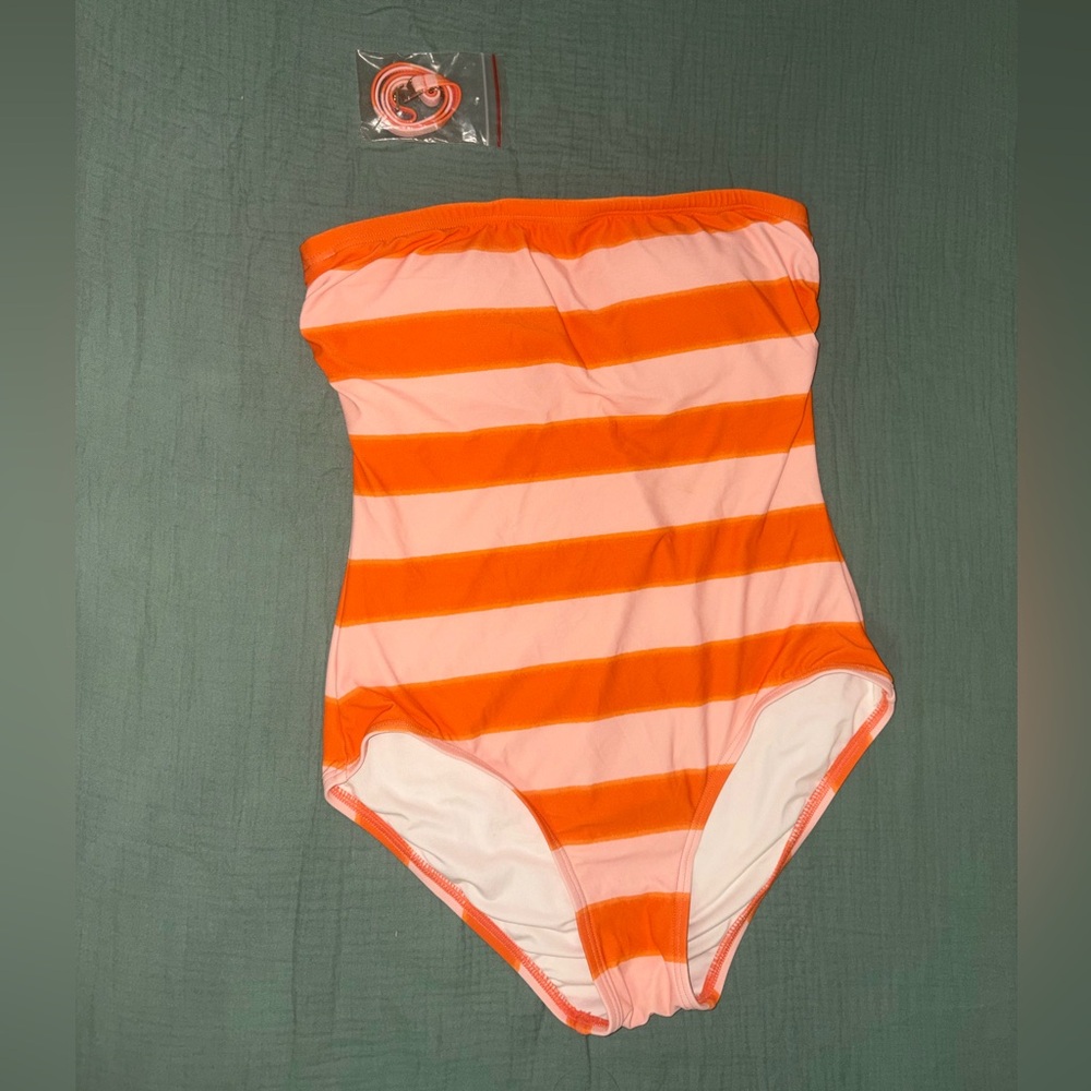 kate spade Vibrant Striped One Piece Swimsuit
